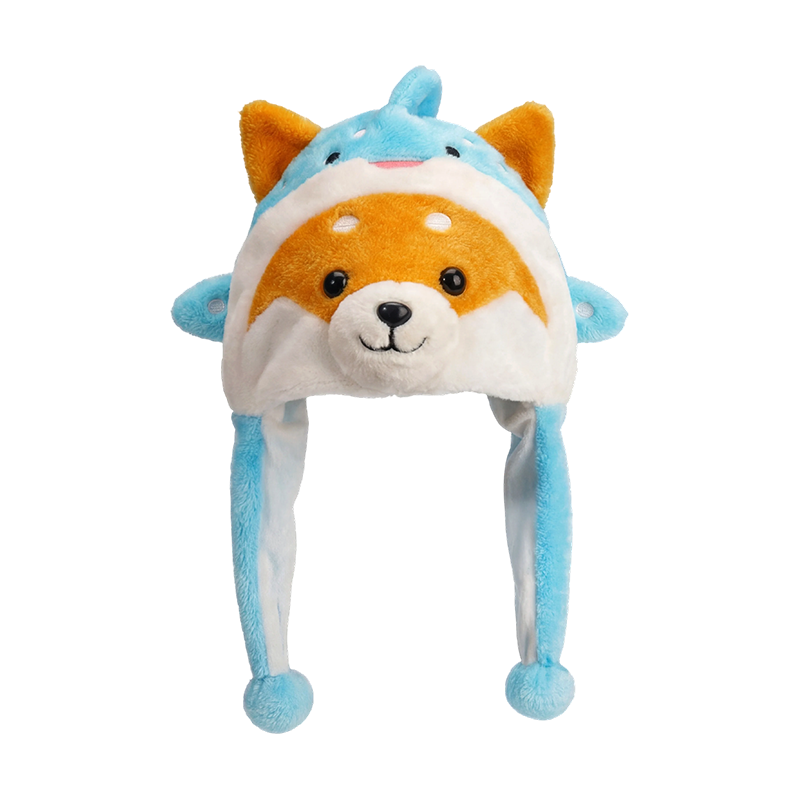 Plavi shiba inu plišani šešir
